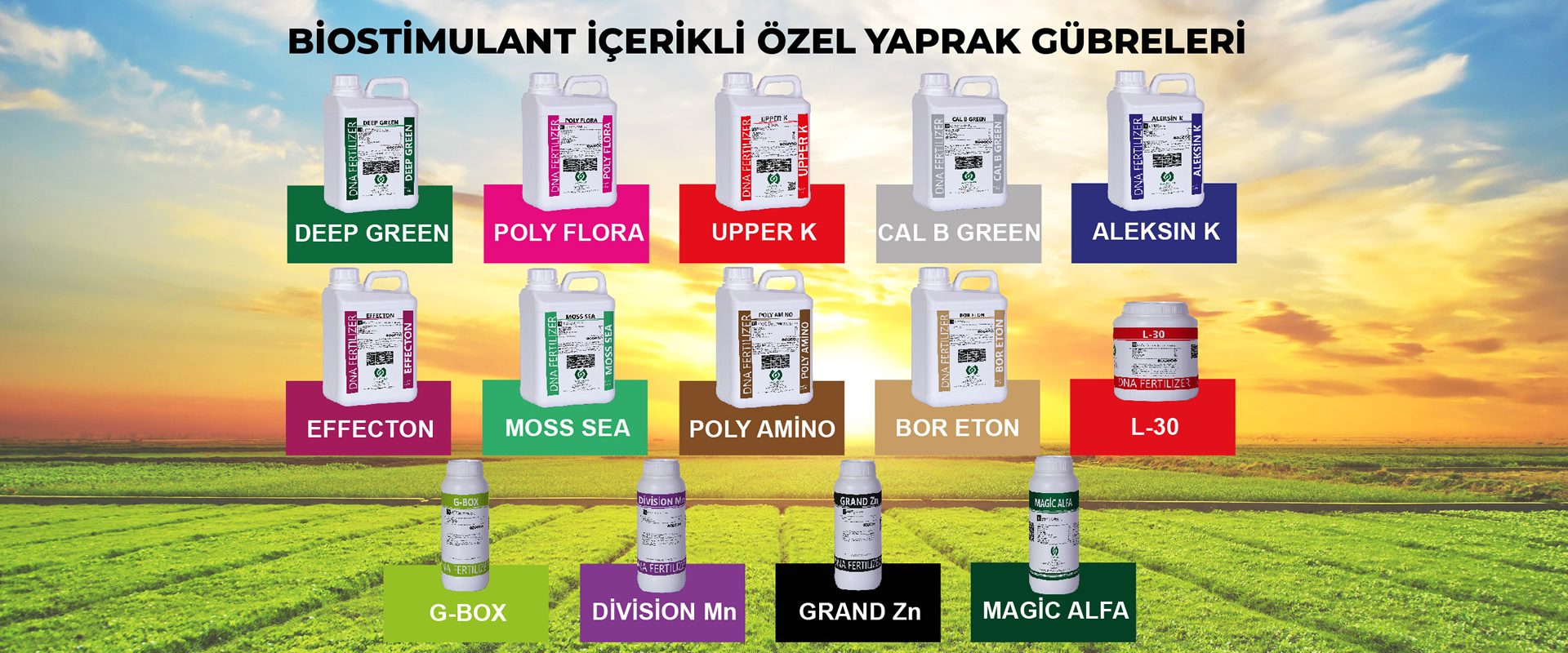 Biostimulant İçerikli Özel Yaprak Gübreleri